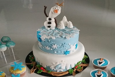 Gâteau Reine des Neiges
