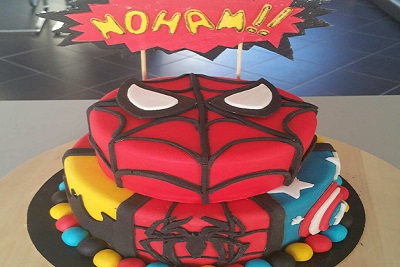 Gâteau Super Heros